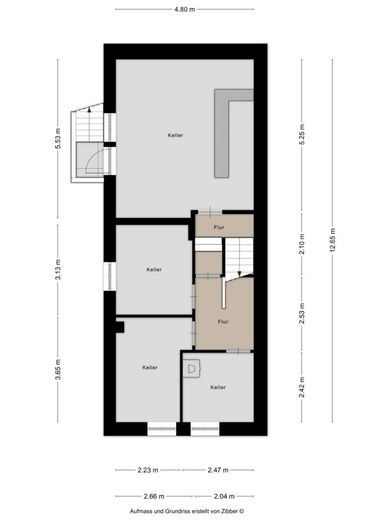Königsdorf:  DHH mit 146 m², Wintergarten, Keller, Garage &amp; Traumgarten / Dach &amp; Fenster saniert! – Grundriss Keller