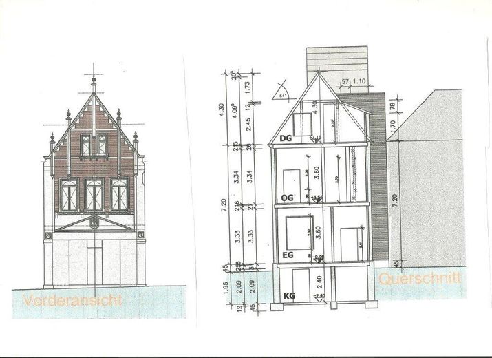 Gebäude-Schnitt