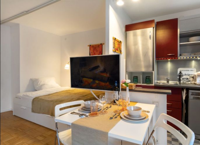 Möblierte 1-Zimmer Wohnung, modern, ruhig, gut angebunden HH-Fuhlsbüttel – Photo 6