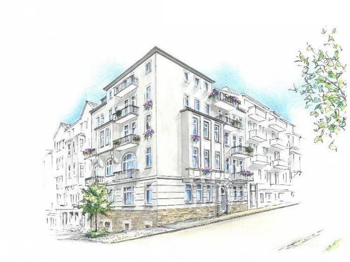 Leißnerstr. 26, Wohnung 3 ~~~ Einbauküche, Maisonette, Balkon, Bad mit Wanne und Dusche, Gäste-WC, Abstellraum, Keller – Foto 1