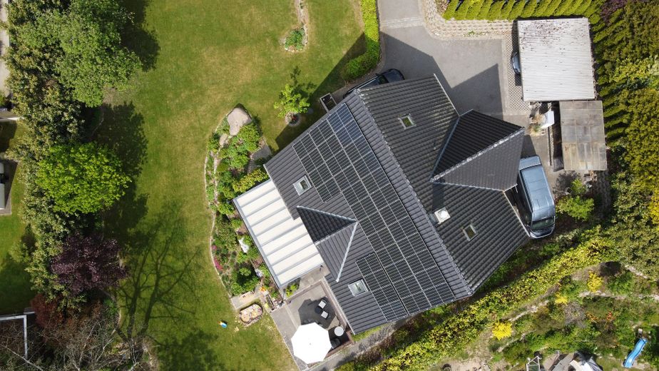 Haus Ansicht Vogelperspektive