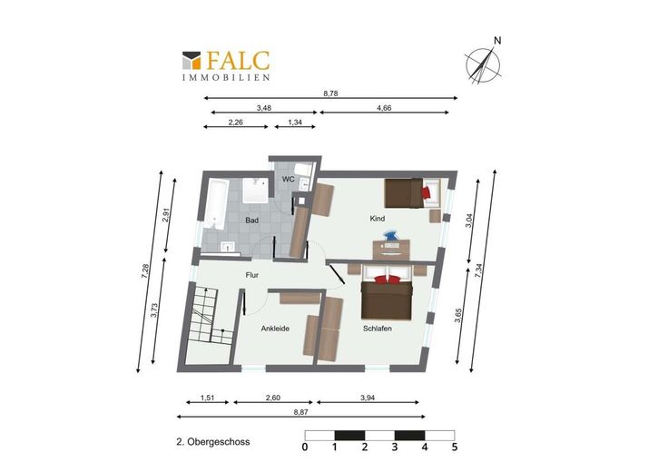 Charmantes Einfamilienhaus in zentraler Lage von Bad Wimpfen - FALC Immobilien Heilbronn – 2. Obergeschoss