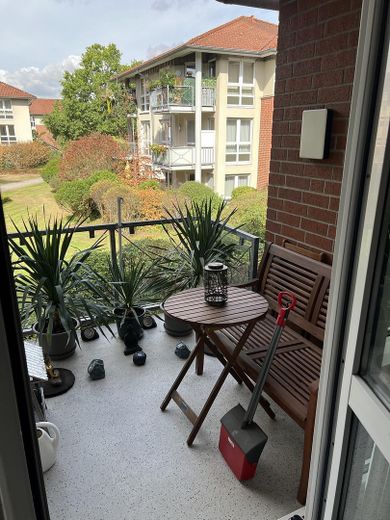 Senza provvigione! Luminoso appartamento di 2 locali, ben distribuito, nel centro di Schlebusch, in un bel complesso! – Ansicht vom Balkon