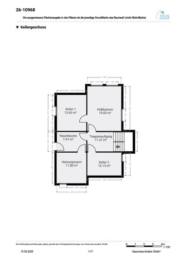 Großzügiges Wohnen auf über 280 m² Gesamtfläche – 611 m² Grundstück in begehrter Lage – Kellergeschoss