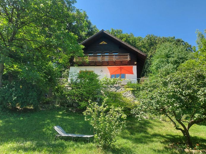 Beautiful single-family house with a very large garden – Sicht aus dem Garten