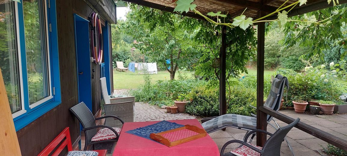 Baugrundstück mit Tinyhaus  I Hangelsberg bei Berlin – Terasse