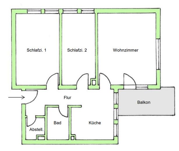 Grundriss Wohnung