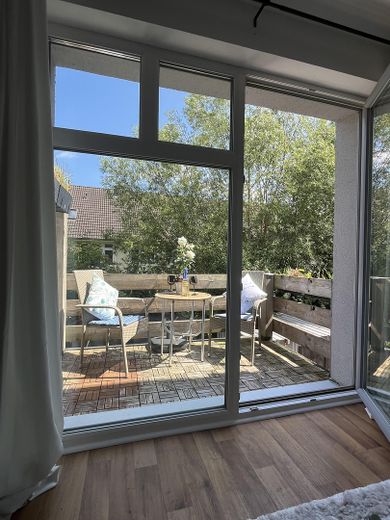 Zu Hause in Timmendorfer Strand – Blick auf Balkon