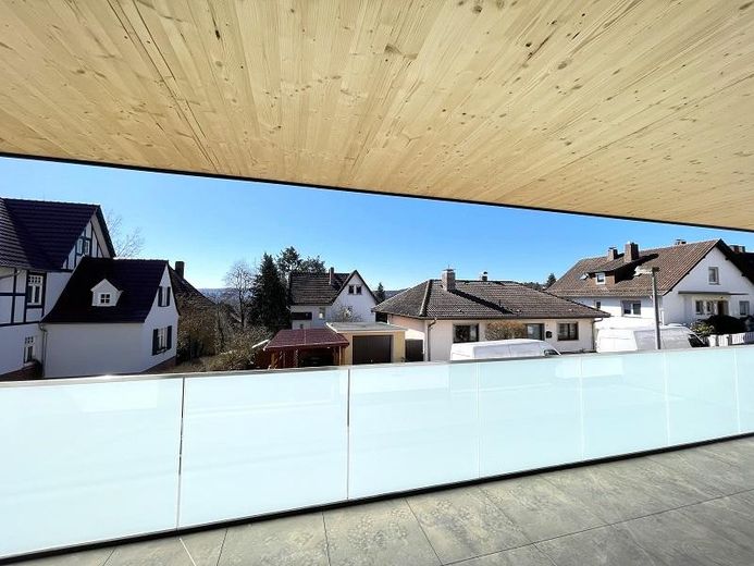 Blick vom Balkon