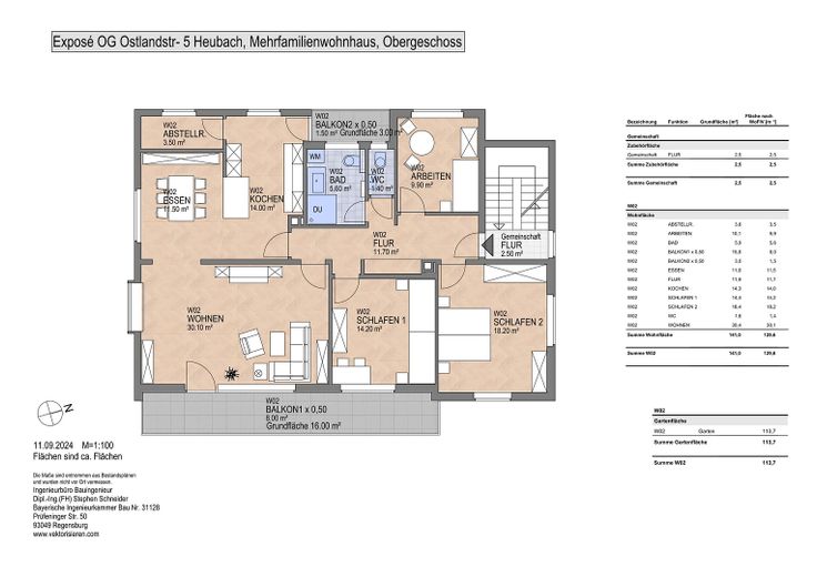 Grundriss 1.Obergeschoß