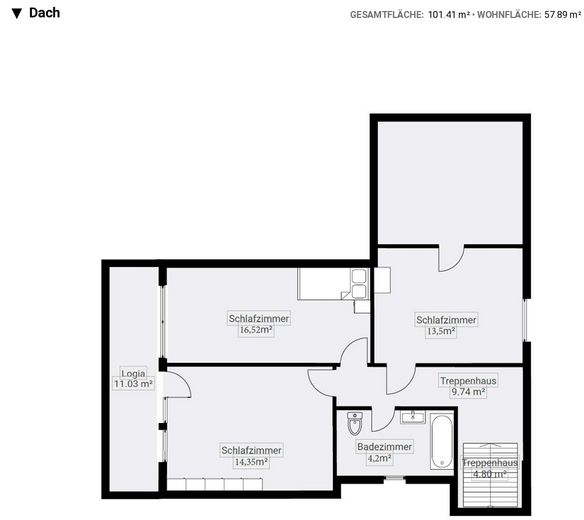 Haus mit großem Garten in ruhiger Lage von Kulmbach – DG
