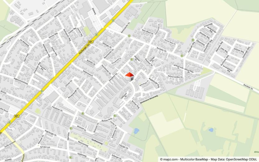 Warum noch Miete zahlen ? Einzimmerwohnung im Herzen von Rotenburg – Geolyzer Kartenausschnitt