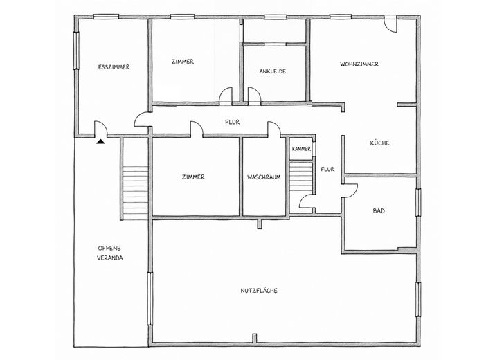 Großzügiger Bungalow auf großem Grundstück mit viel Privatsphäre in Klein Köris – Foto 11