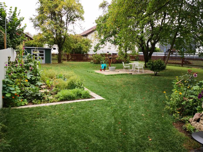 Garten, Sitzplatz, Gartenhaus