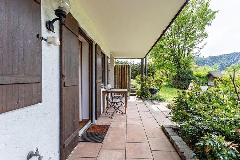 Terasse Unterwössen Wohnung