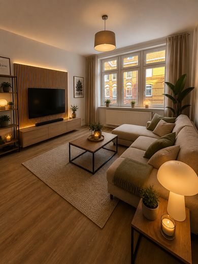 Mietrendite von 7,3% möglich!!! 10-Fam.-Haus in Hannover-Linden Mitte zu verkaufen – Wohnzimmer