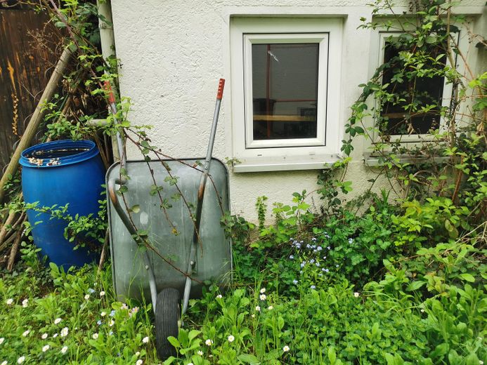 Garten und Garage Fenstern