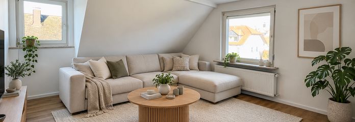 Braunfels’in sakin bir konumunda güzel 2 odalı daire – Wohnzimmer (visualisiert)