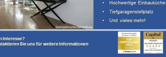 Hochwertiges Penthouse Apartment mit großzügiger Dachterrasse und TG-Stellplatz in zentrumsnaher Lage in Neuburg - Ein Objekt von Ihrem Immobilienexperten SOWA Immobilien und Finanzen