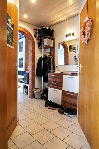 gepflegte 3-Raum-Wohnung mit Balkon – Diele aus Sicht Arb.Zi.