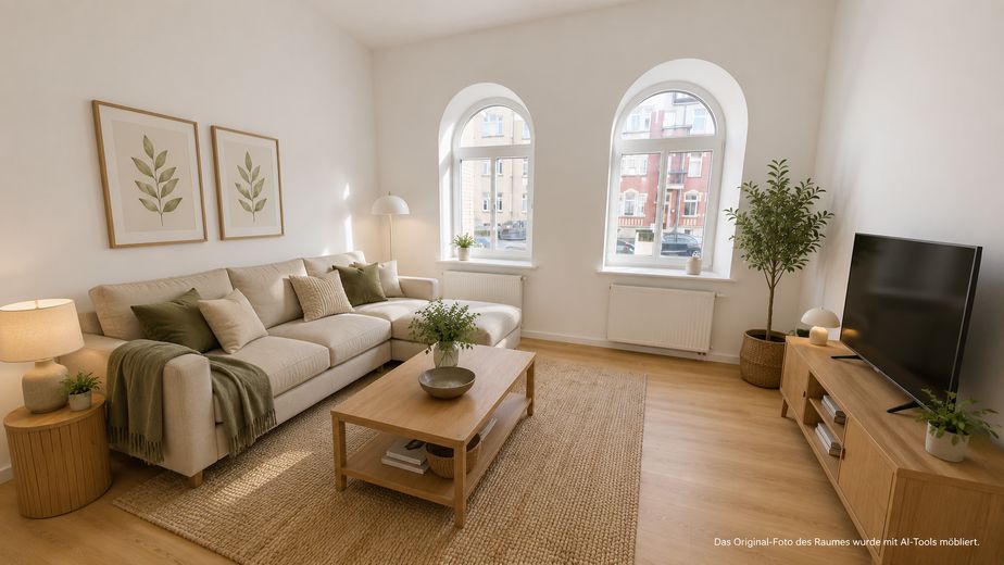 Wohnzimmer (AI-Möblierung)