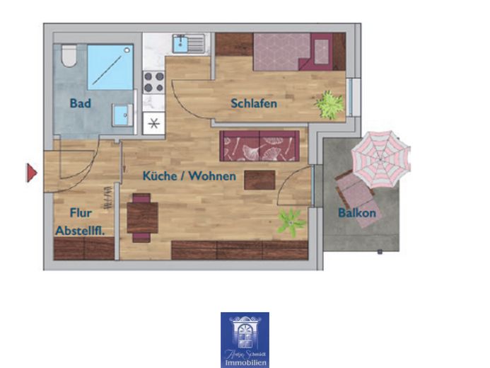 Kuschelige Neubauwohnung im Erstbezug! EBK, Balkon, Fußbodenheizung, Vinyl! – फोटो 1