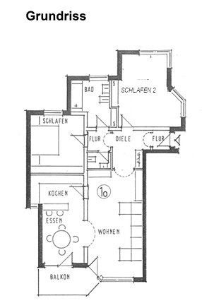 Helle, stilvolle 3-Zimmer-Wohnung mit Balkon – Foto 12
