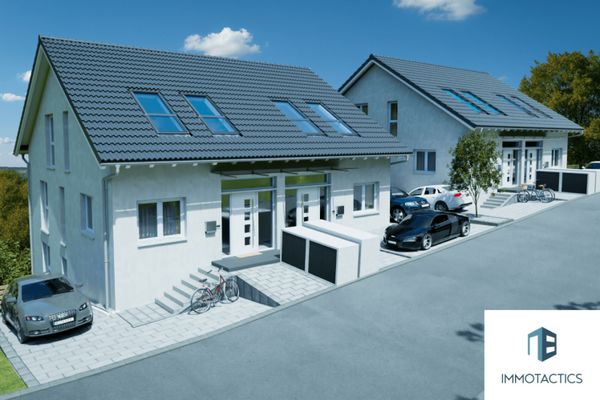 Zeitlose Architektur trifft auf moderne Technik – Neubau-Doppelhaushälfte in Wallhausen