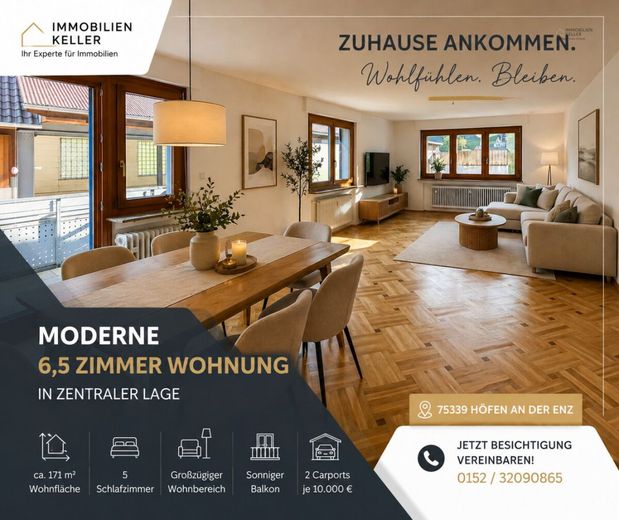 Haus im Haus- 6,5 Zimmer Wohnung in zentraler Lage – Start Bild