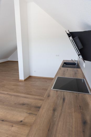 Besondere Maisonette-Wohnung (5,5 Zimmer) mit Balkon, EBK und Stellplatz – Herd & Spülmaschine