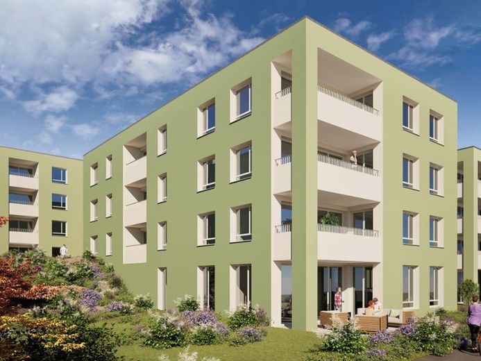 Nieuwbouw in Friedrichshafen-Fischbach !
Ruim 4-kamerappartement met uitnodigende loggia – Foto 1