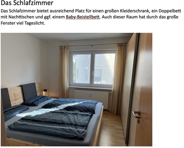 Jasne mieszkanie 3,5-pokojowe we Freiberg am Neckar – Schlafzimmer