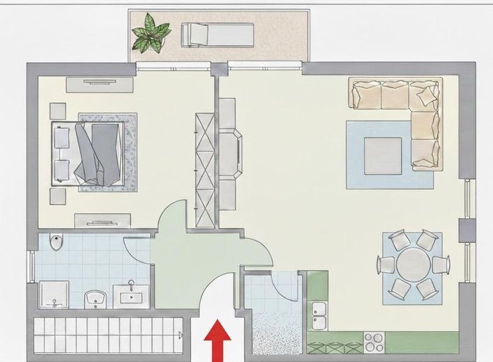 Grundriss ohne Maßstab