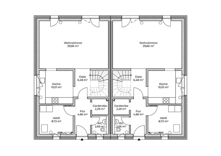 السكن الأول: منزل شبه منفصل حديث في توماسبرغ – 4 غرف، 118 م² – Erdgeschoss