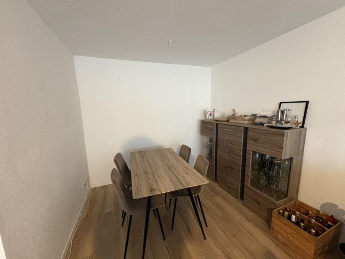 Essecke im Wohnzimmer