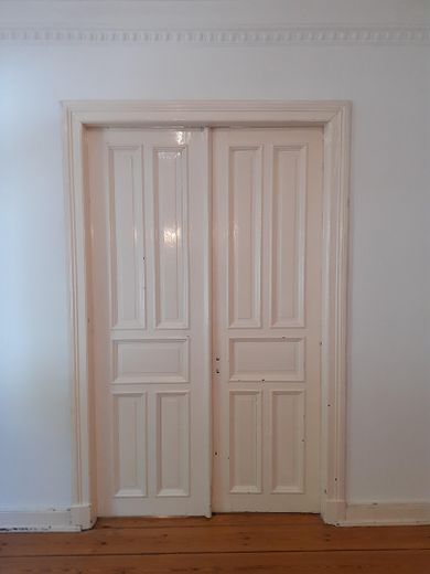 St.Pauli, Jugendstil dairesi, yaklaşık 90 m², 2 balkon – Flügeltür Wohnzimmer