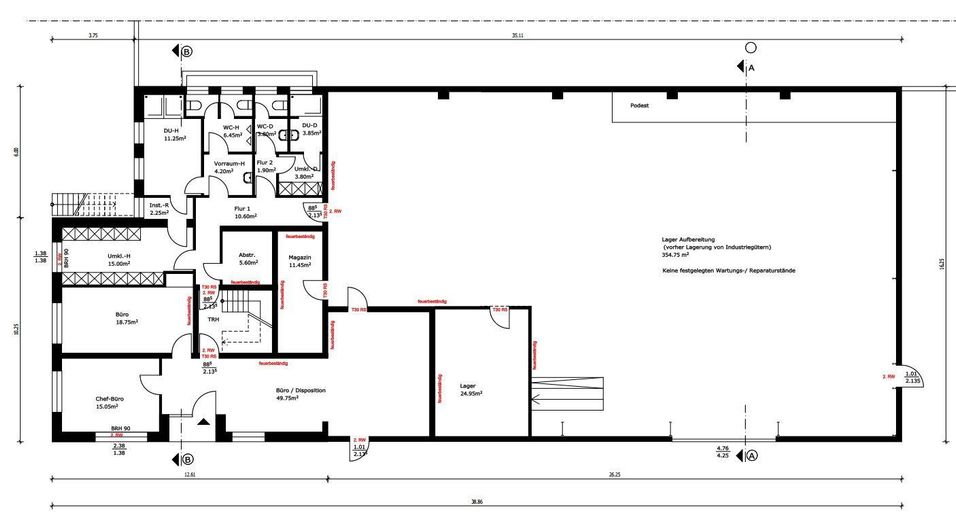 Gebäude Erdgeschoss