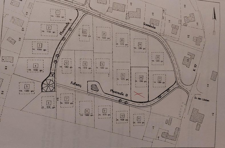 Küstenglück - große Baulücke in Westerholz nahe der Außenförde – Lageplan