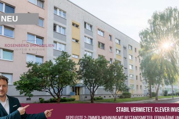 *Bez prowizji dla kupującego* 
Solidna inwestycja kapitałowa z 2 pokojami i 
wieloletnim najemcą w Halle