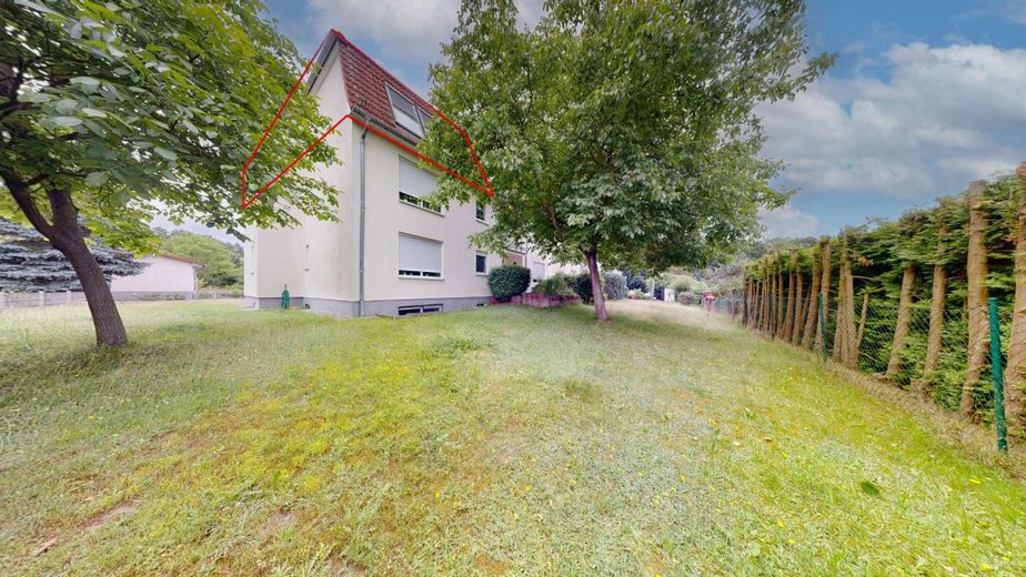 Helle Dachgeschosswohnung mit Balkon in ruhiger, grüner Lage vor den Toren Berlins – Gemeinschaftsgarten