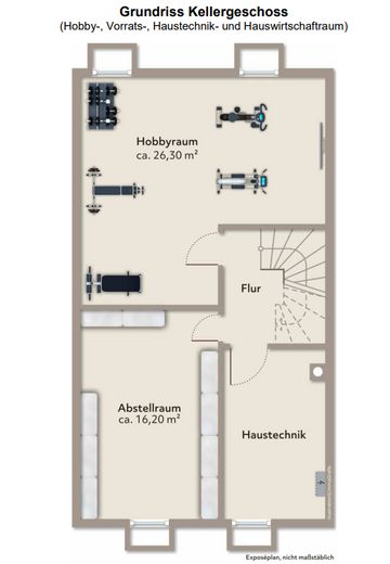 Münih yakınlarında Zorneding’de bakımlı sıra ortası ev – Keller/Hobbyraum