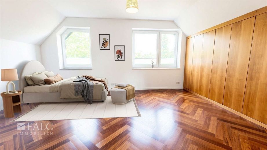 Stilvolle Maisonette-Wohnung mit zwei Balkonen und Kamin in begehrter Lage von Düsseldorf – Kinderzimmer