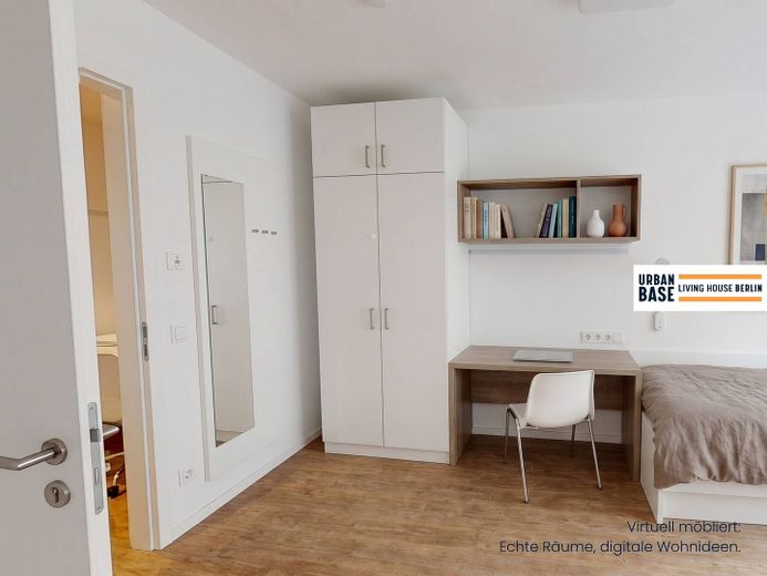 Deine neue Base in Berlin: Möbliertes WG-Zimmer mit ALL-IN-MIETE in Oberschönweide – Ansicht III: Wohn- und Schlaf…