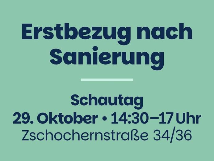 Kommen Sie in die Zschochernstraße zu unserem Schautag am 29.10.2026! – Foto 1