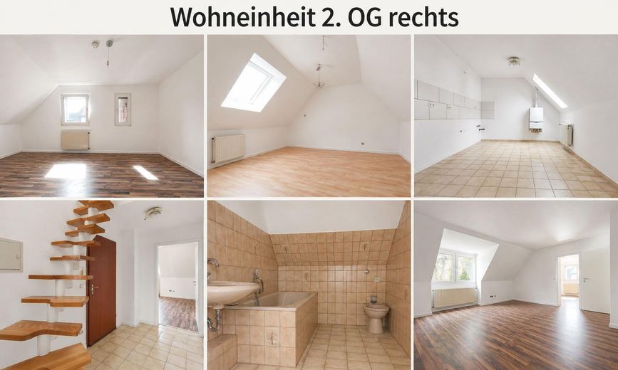 Immobile d'investimento: edificio residenziale e commerciale in posizione d'angolo con solida base commerciale – Wohneinheit 2. OG rechts 63m²