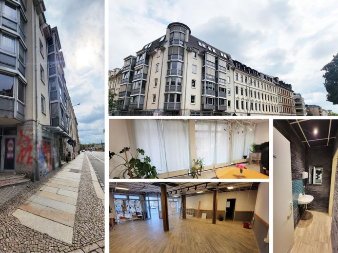 3 Gewerbe-Teilflächen - Büro- & Gastronomie, gr. Schaufenster, Lift, Keller, Duplex-TG-SP mögl. – Foto 1