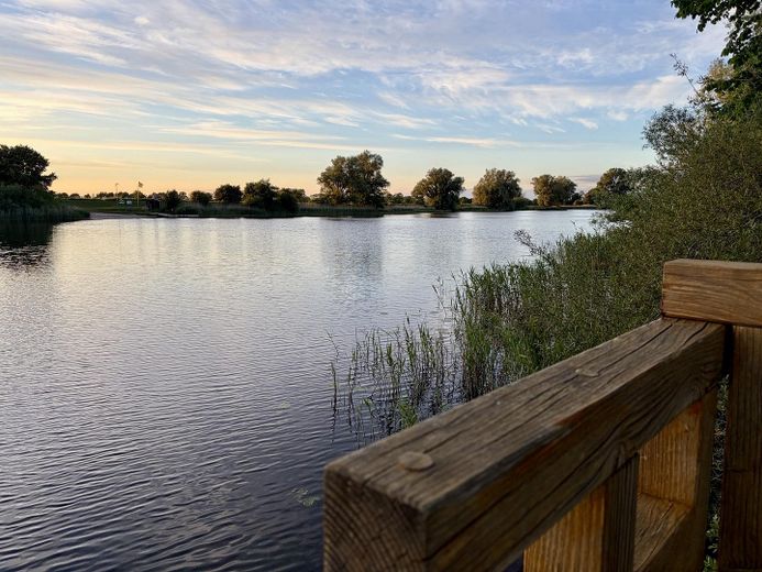 Jak nowy drewniany bungalow klasy A+ w pobliżu Eidery – ogród, widok na pola, bez prowizji – Schwimmen und genießen