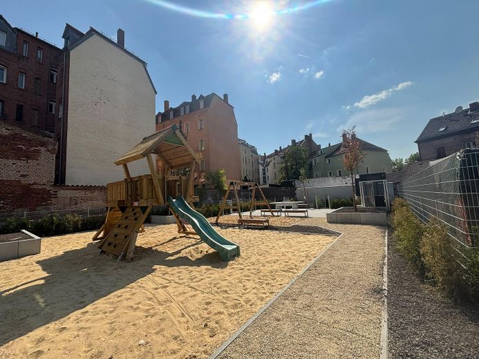 Exclusive new-build apartments on Schweinauer Hauptstraße – with fitted kitchen & parking space WE3.04 – Spielplatz