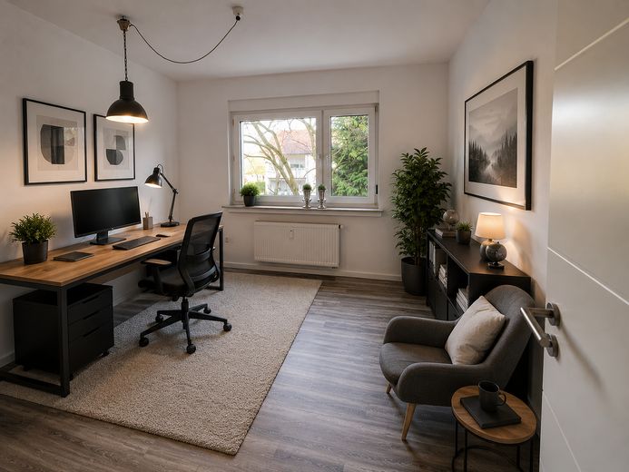Sanierte 3-Zimmer-Eigentumswohnung mit Balkon in Bielefeld-Schildesche – Zimmer (Büro/Kinderzimmer)
