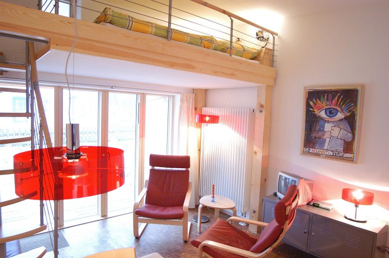 Ansicht mit Hochbett B-D